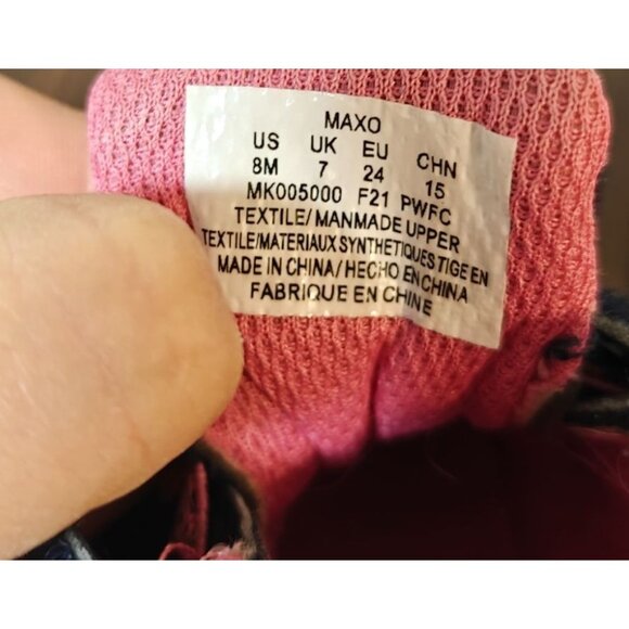Stride Rite Kids Girls Maxo Navy & Pink Machine Washable Sneakers Size 8 - Picture 5 of 5